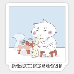 Bamboo Bong Catnip Sticker